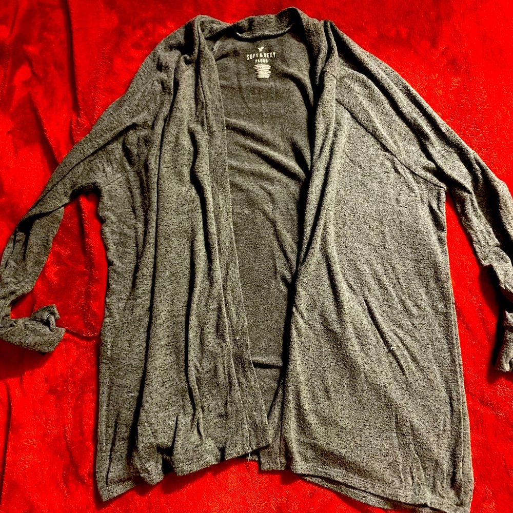 Cropped Sleeve Cardigan
